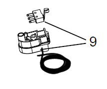 Microschakelaar van GDO voor verplaatsing 041A4004