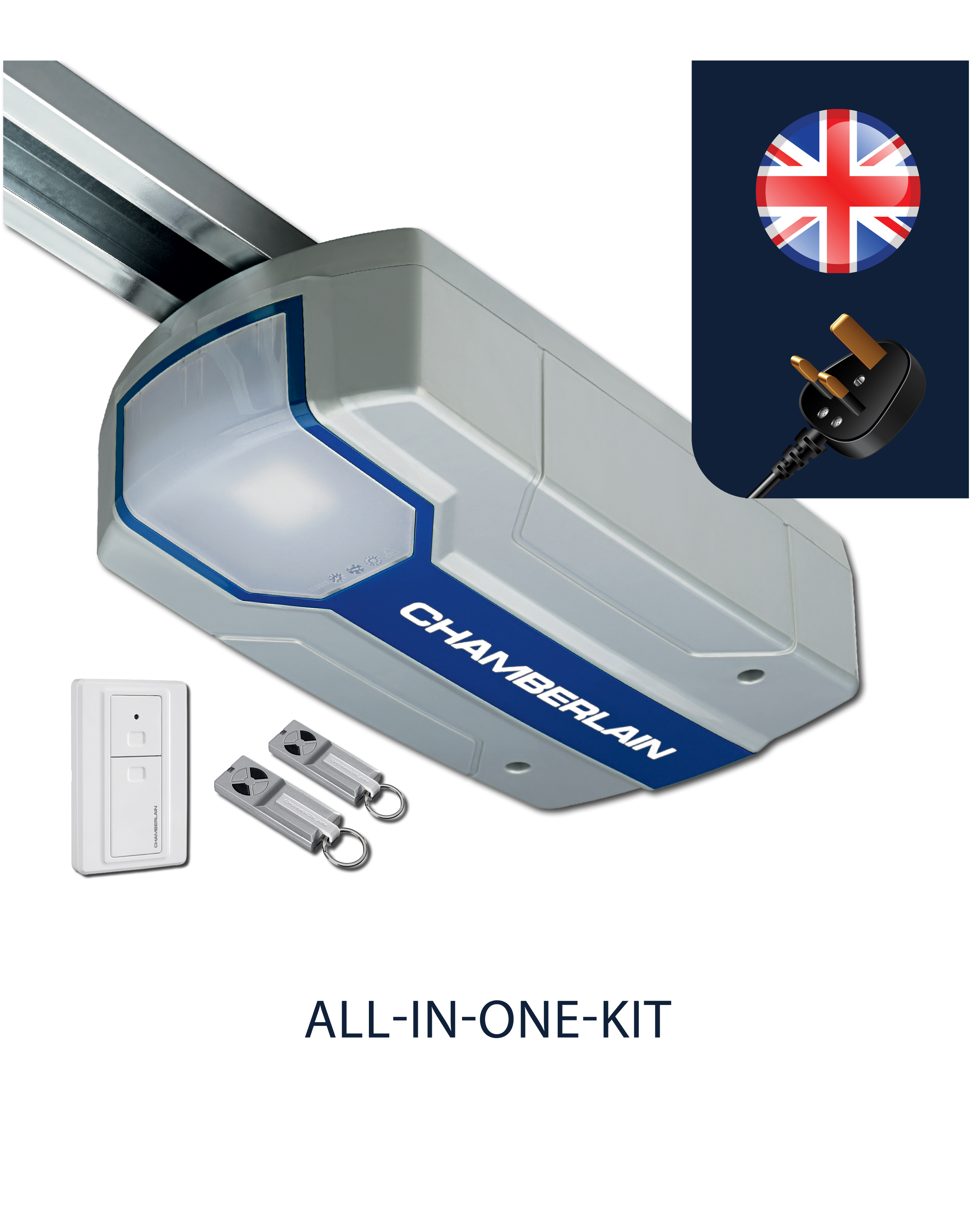 Premium Garage Door Opener ML1000EVGB with UK Plug – for doors up to max 130 kg
